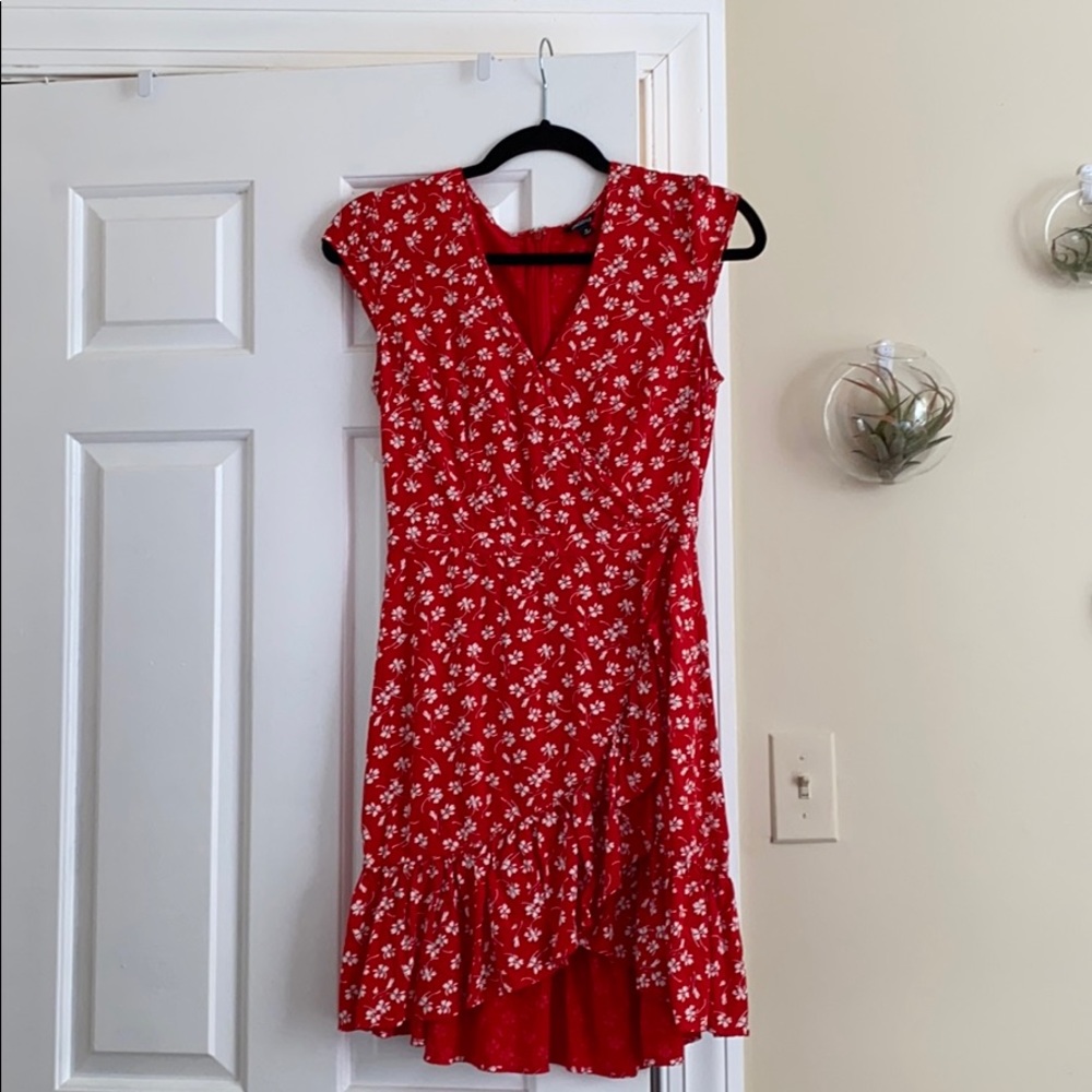 J.Crew Red Ruffle Dress - Picture 4 of 5
